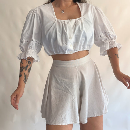 Top Vintage Romântico (XL-XXL)