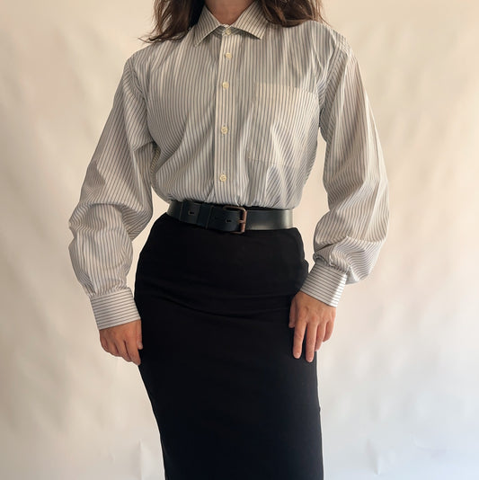 camisa vintage francesa 100% cotton (M)
