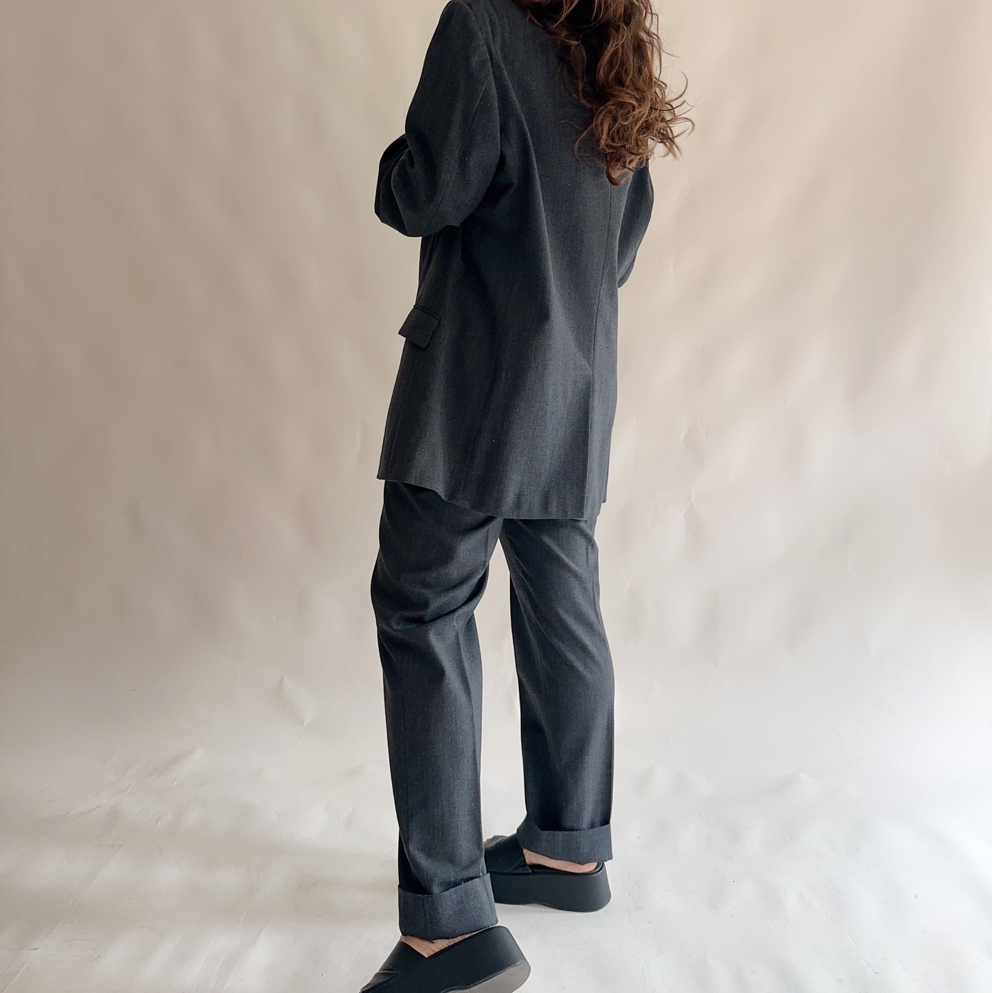 fato vintage blazer + calças (XL)