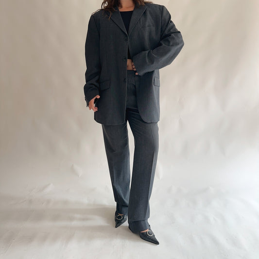 fato vintage blazer + calças (XL)