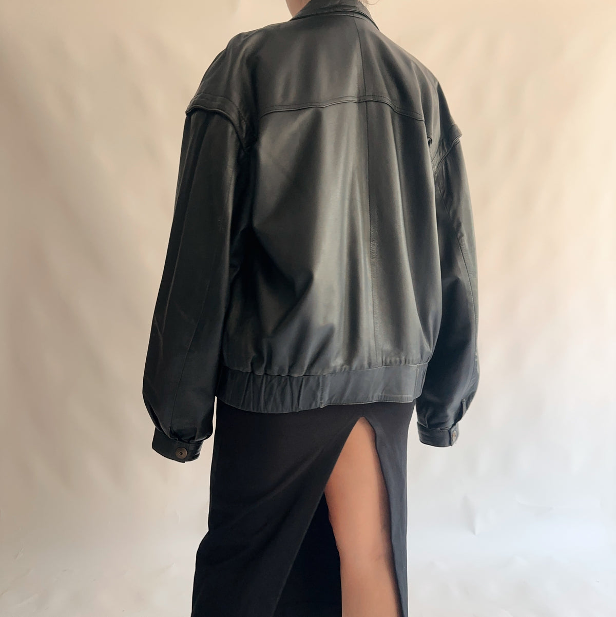 blusão vintage pele de carneiro (XL)