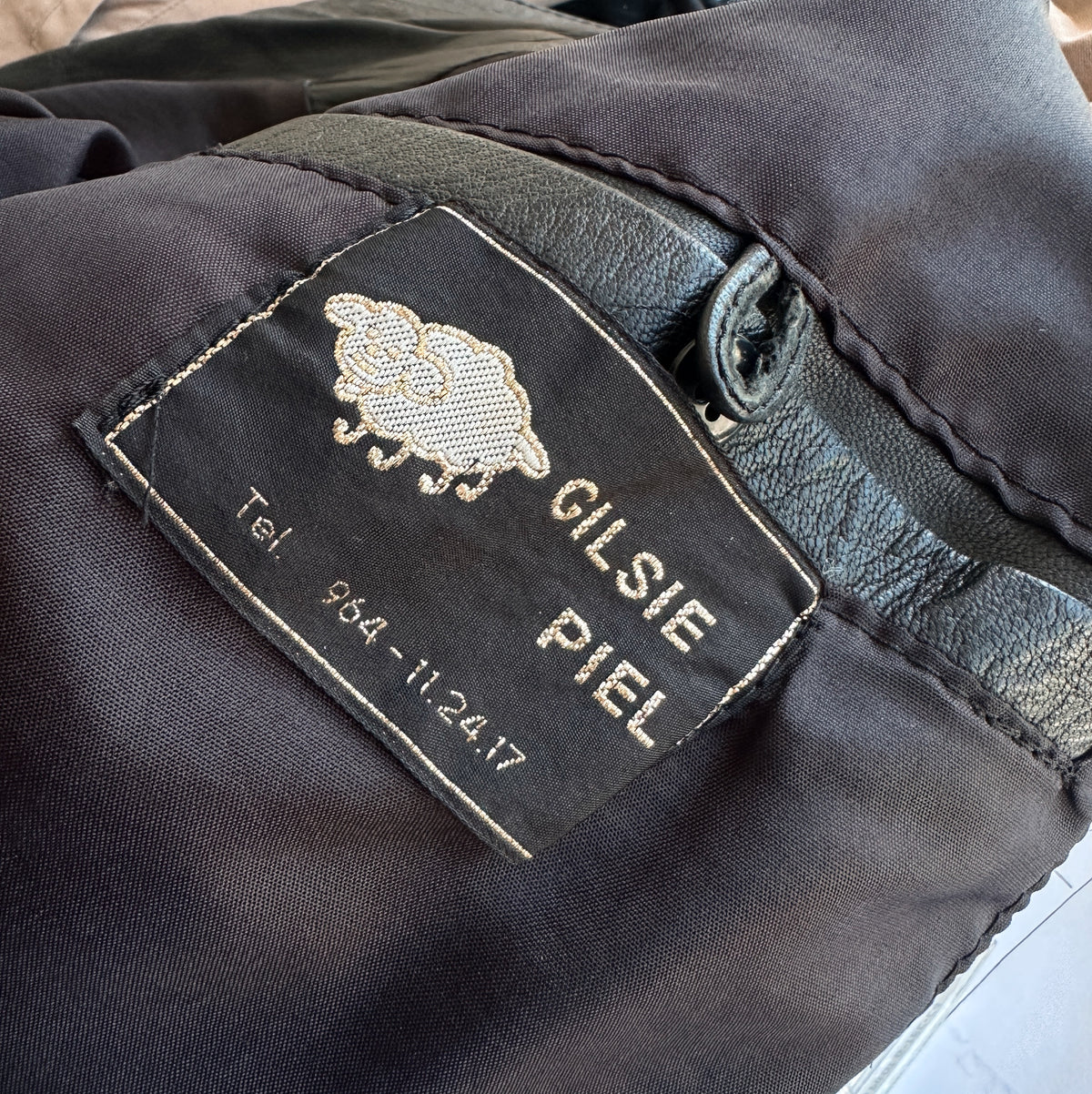 blusão vintage pele de carneiro (XL)
