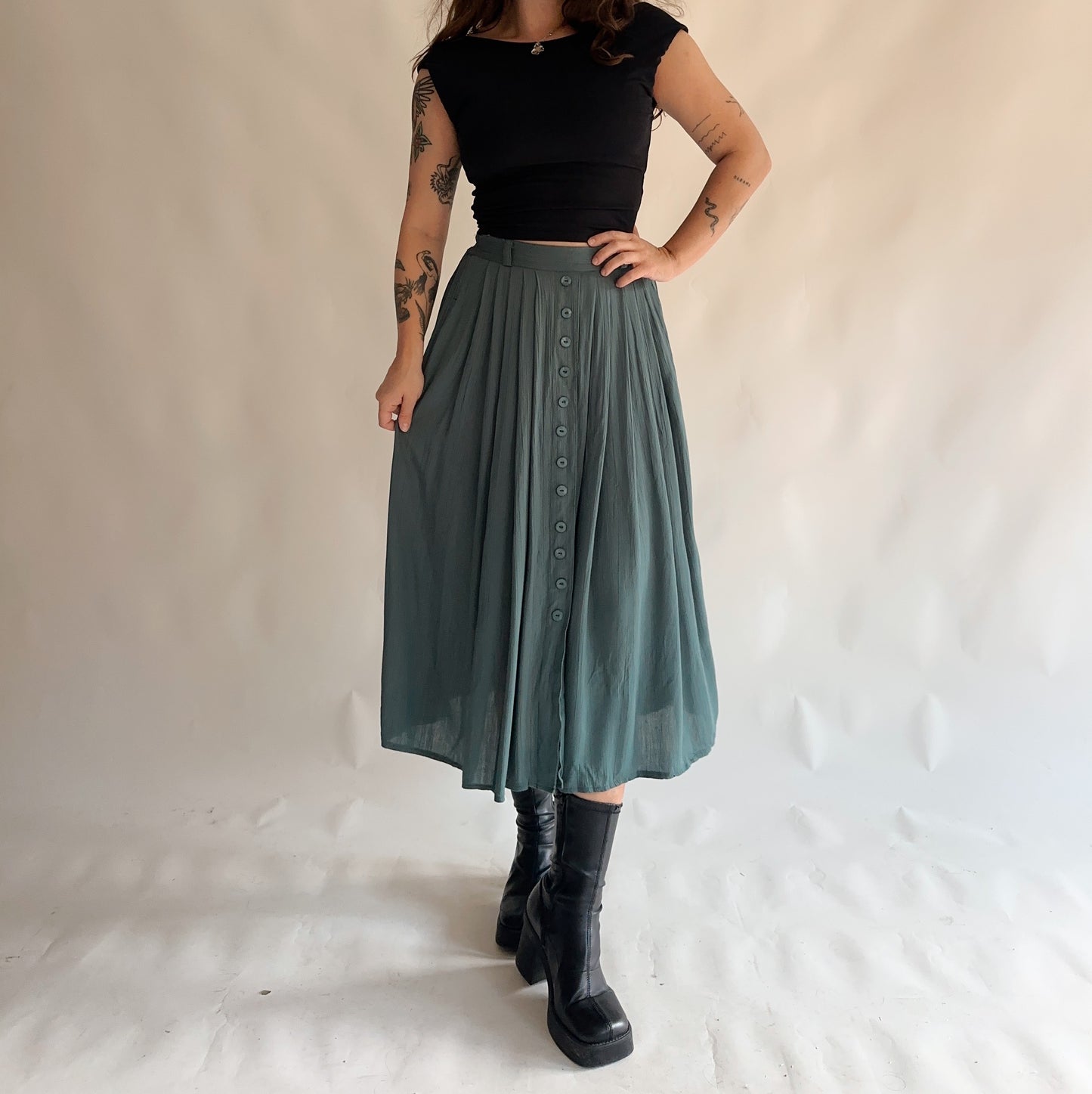 Saia Vintage midi 90s (S-M)