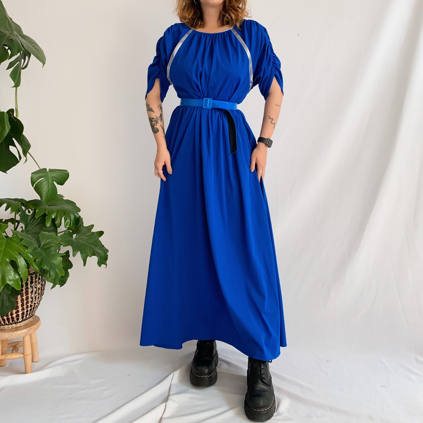 long vintage dress (L)