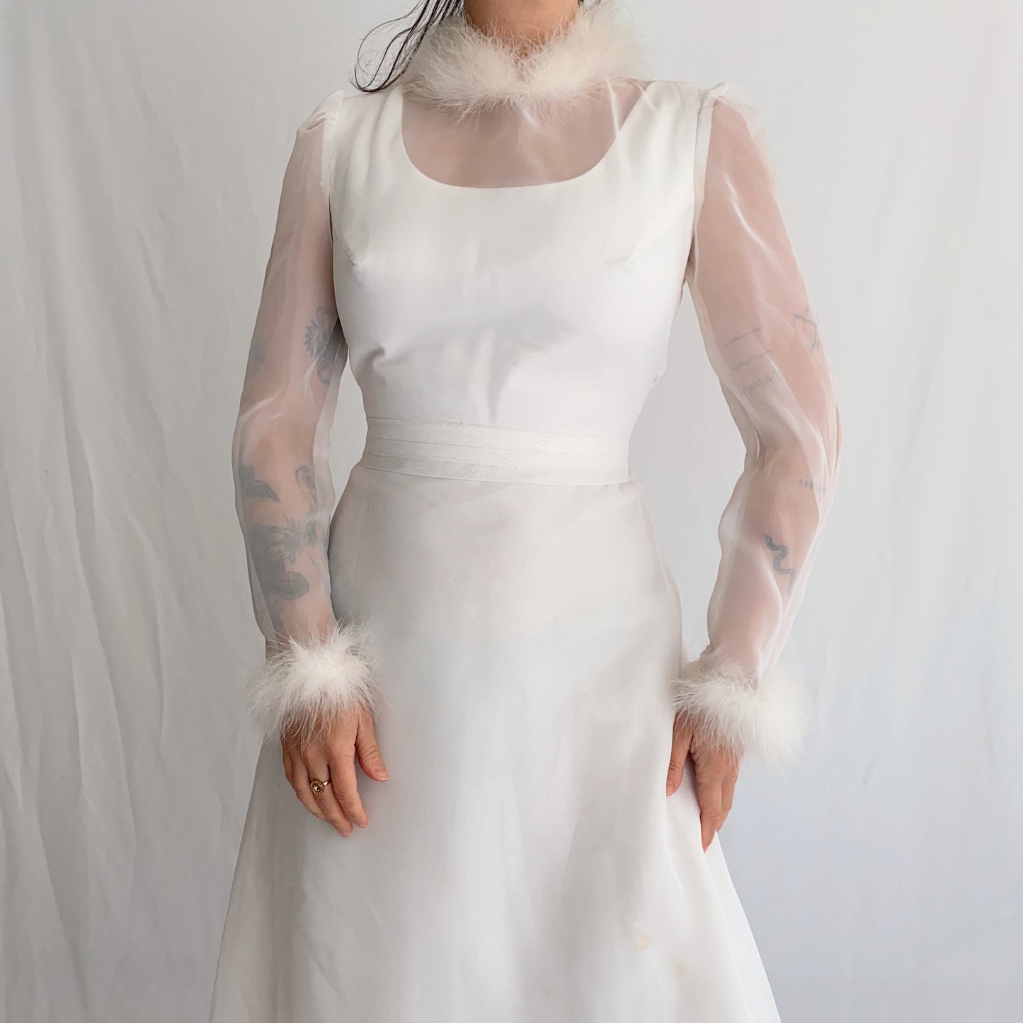 wedding dress 70s (M)