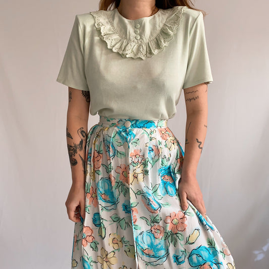 saia vintage midi floral (M)