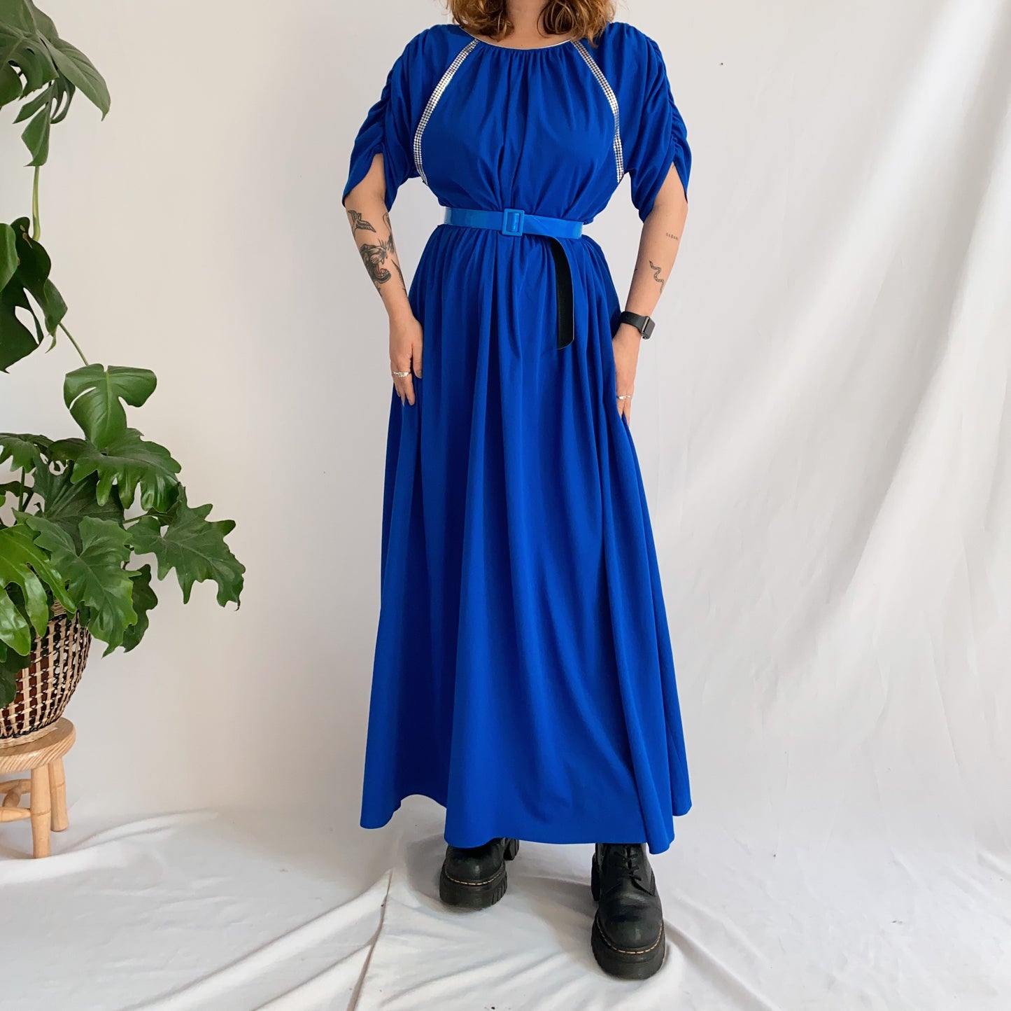 long vintage dress (L)