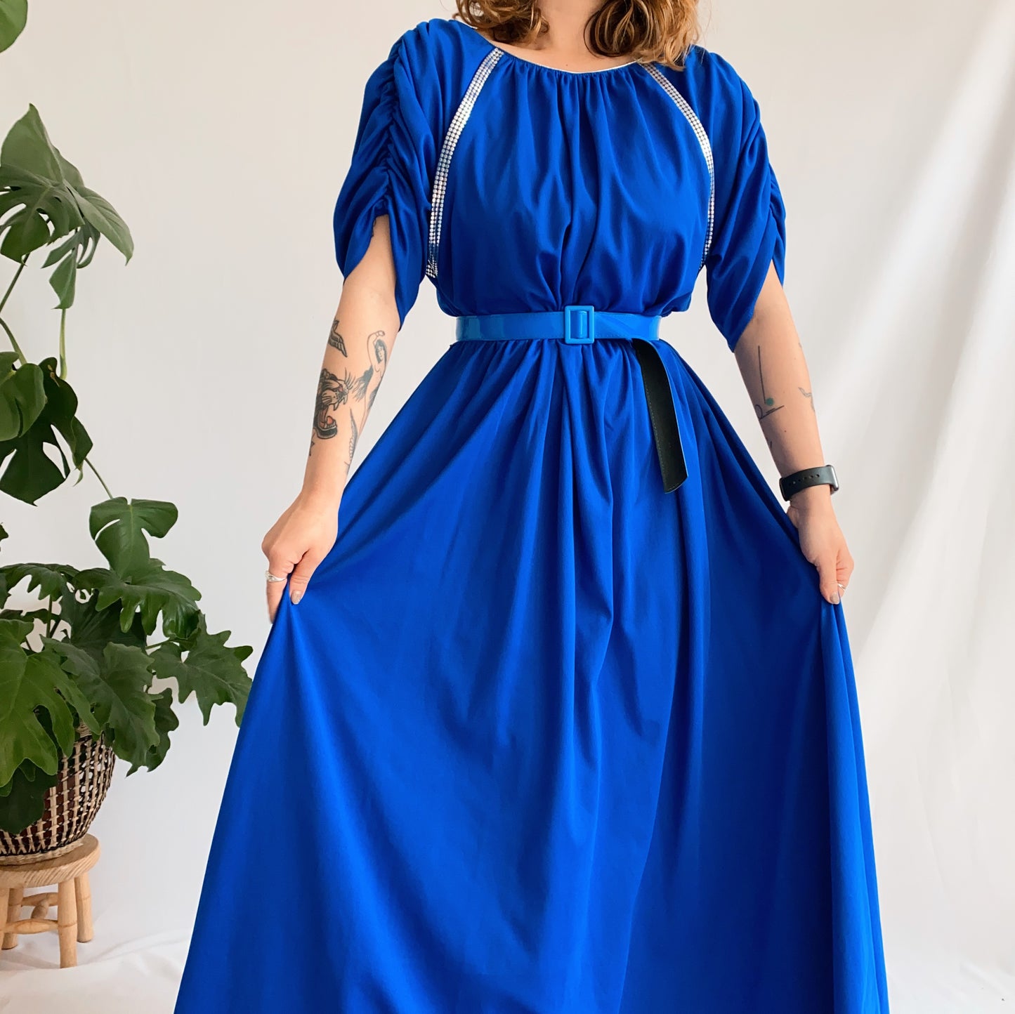 long vintage dress (L)